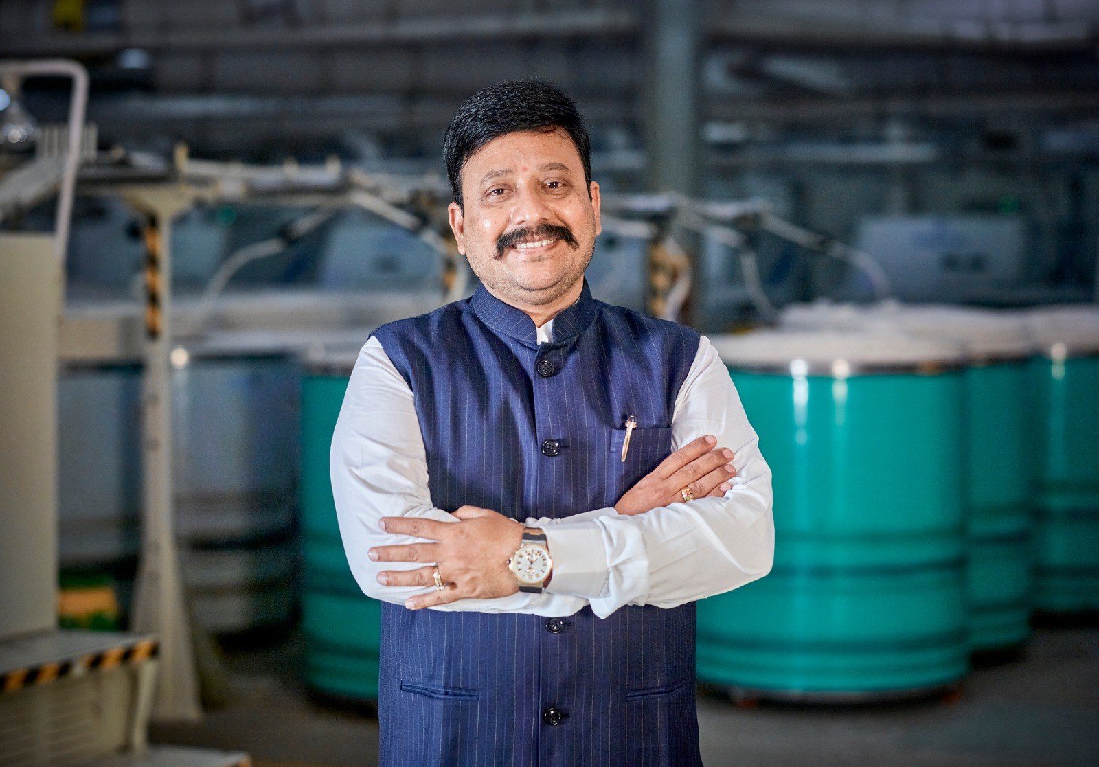 Sri V. Sudhakar Chowdary at the mill