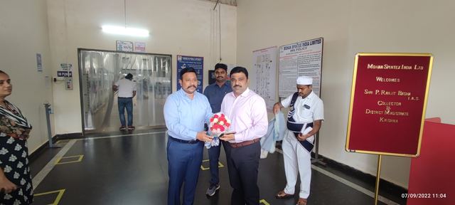 District Collector's plant visit, 2022